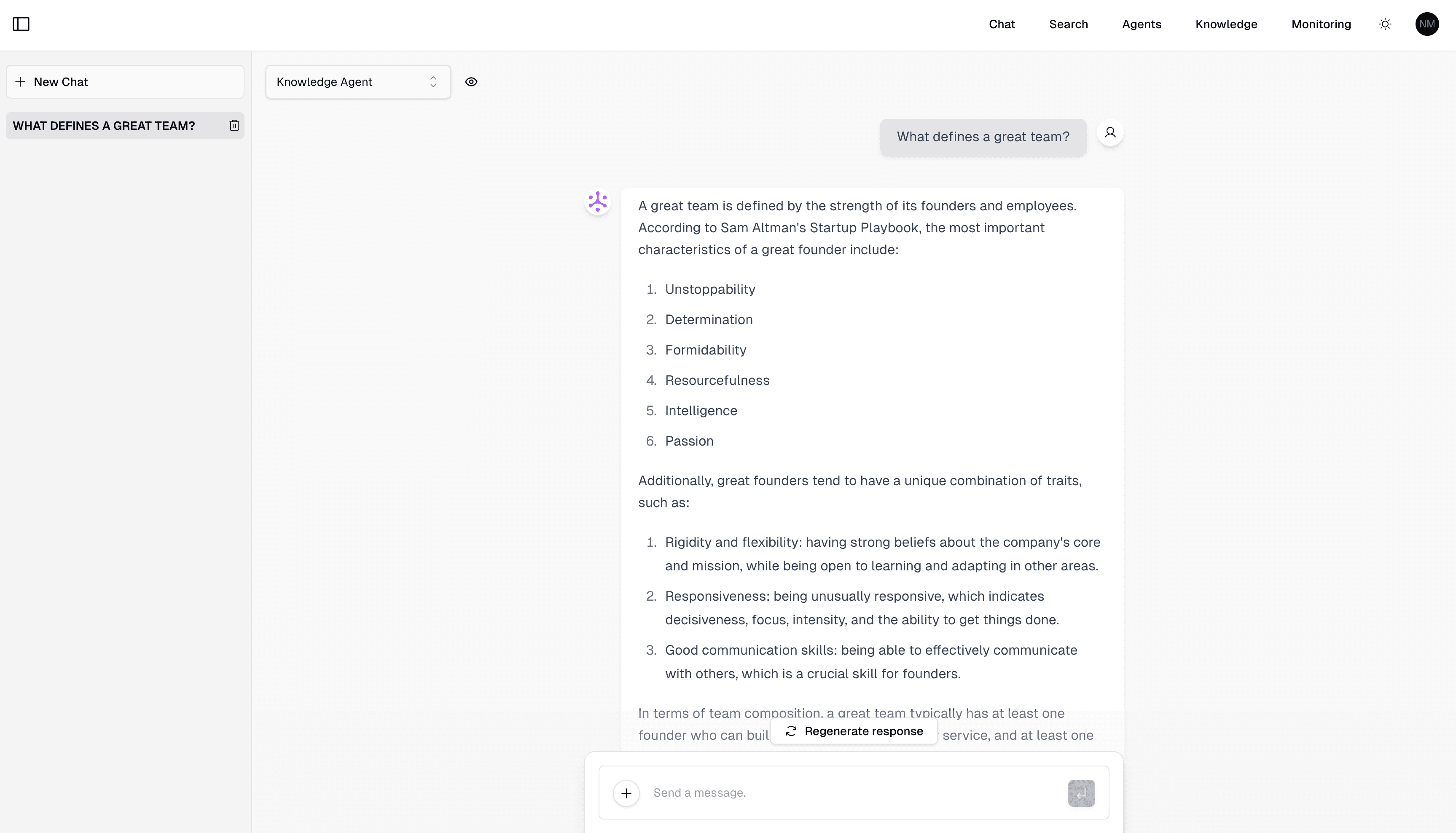 Chat Capability