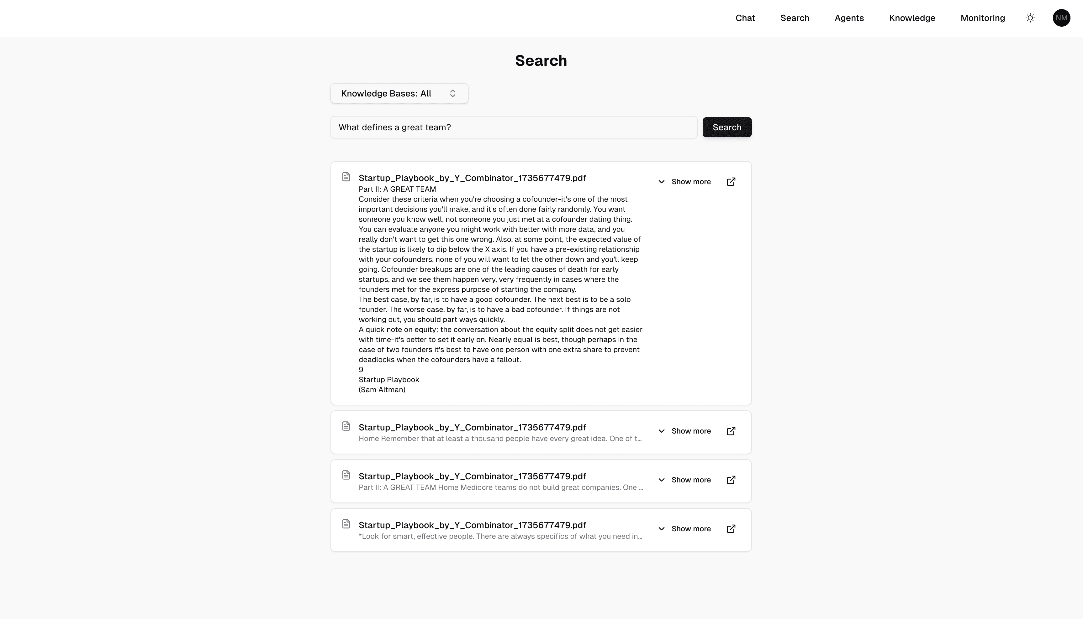 Search Capability